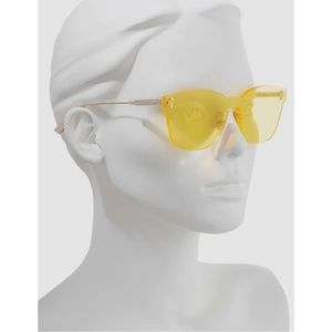 Christian Dior Color Quake 2 040G/HO Yellow/Gold Square Women's Sunglasses